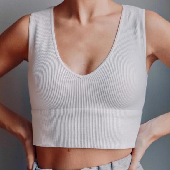 Nikibiki White Tank Top - Picture 1 of 5